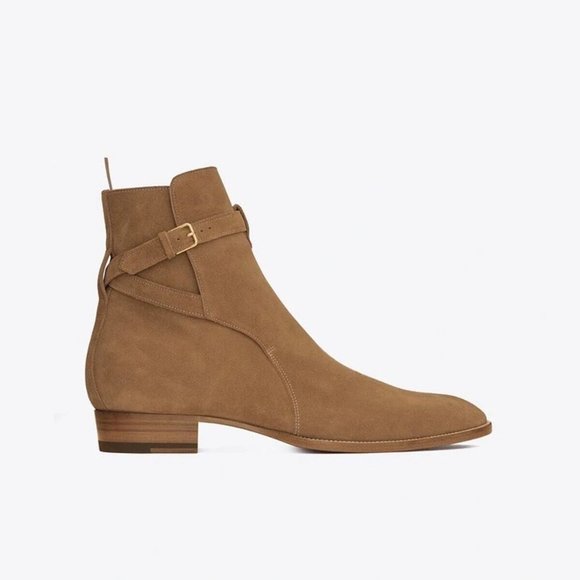 Saint Laurent Cigar Suede Jodhpur (RARE color) - Picture 2 of 6